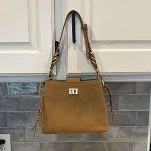 Parfois Chic Tan Shoulder Bag with Twist Lock